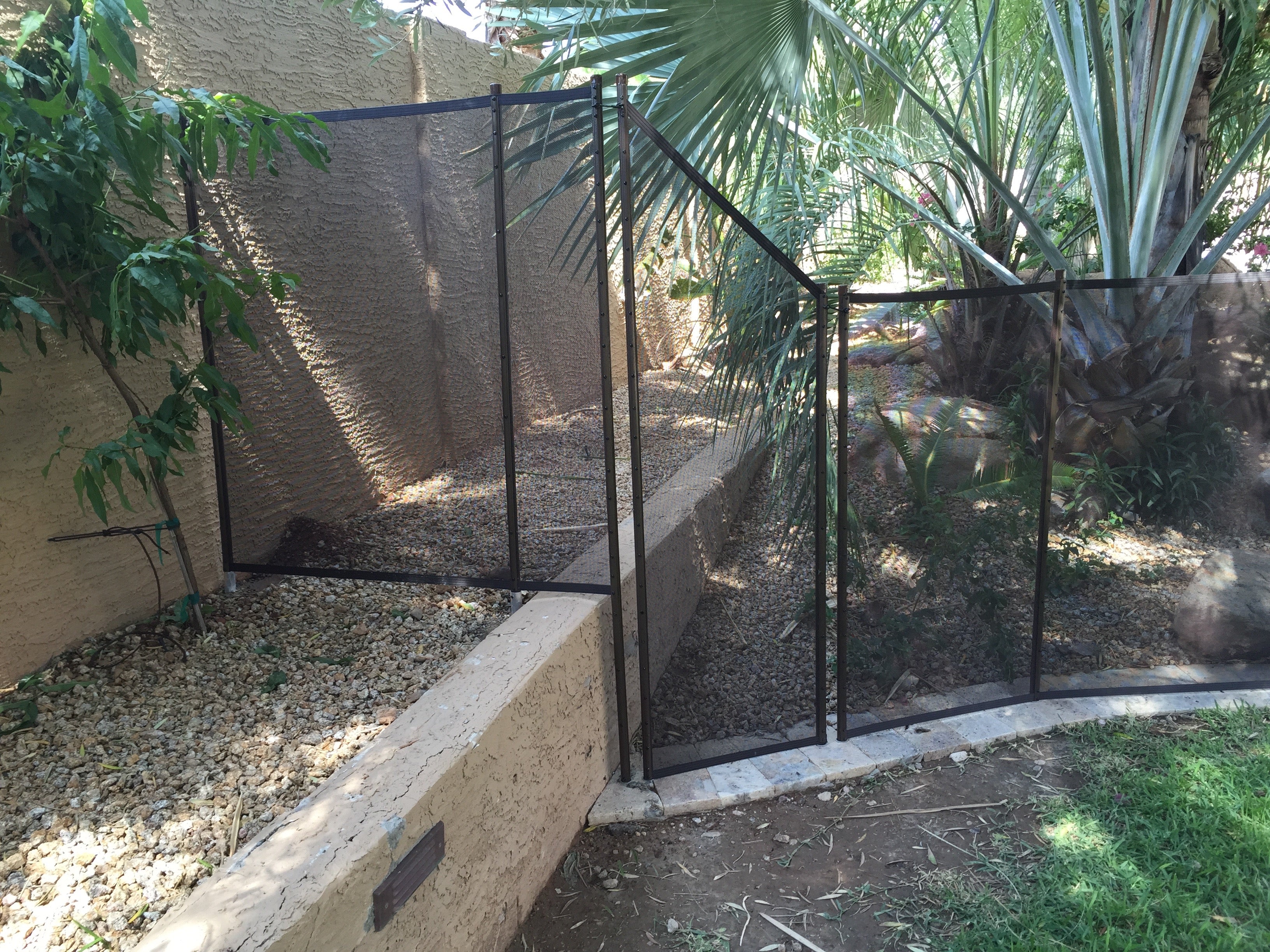 unique pool fence design