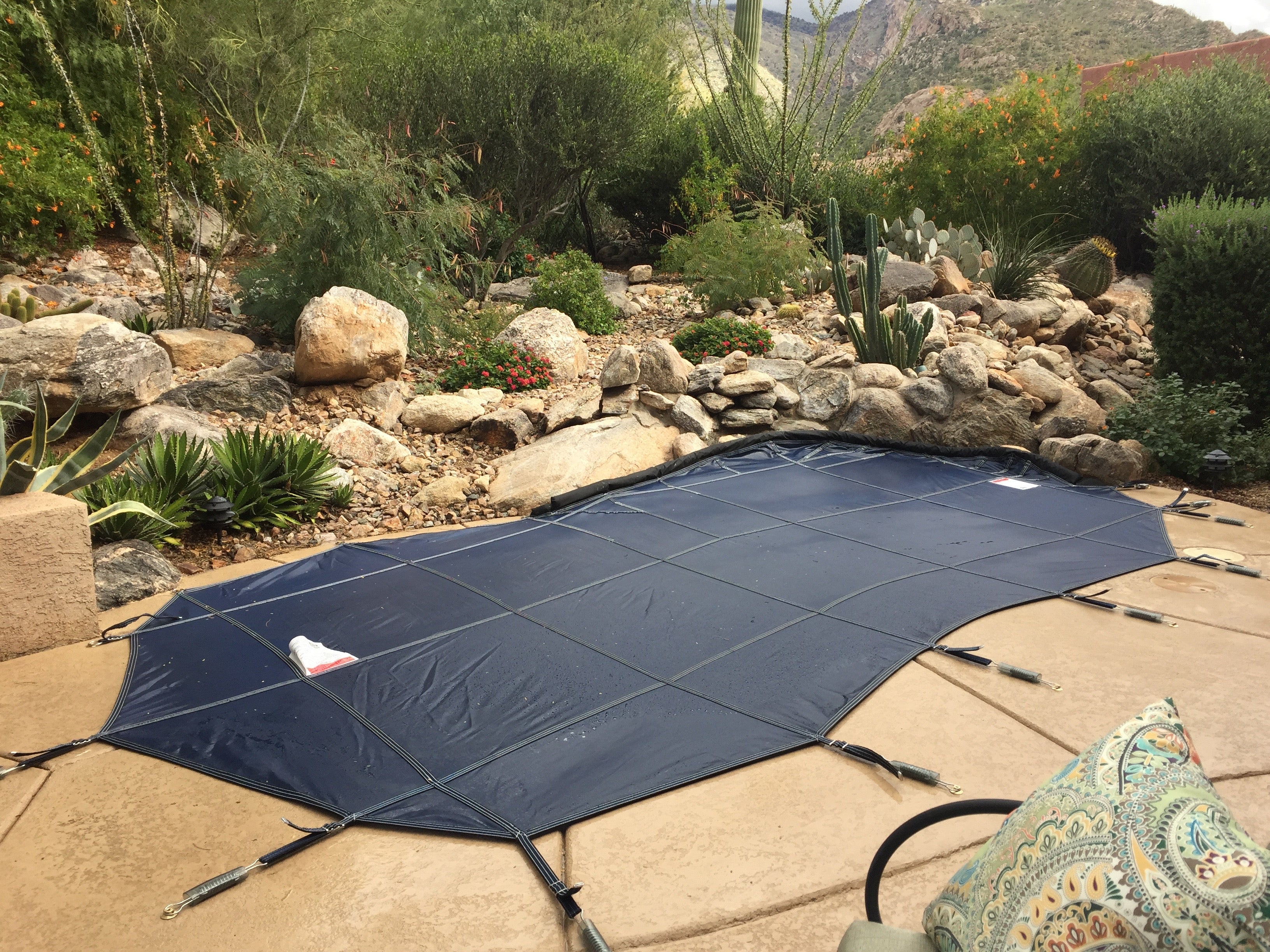 blue pool cover arizona