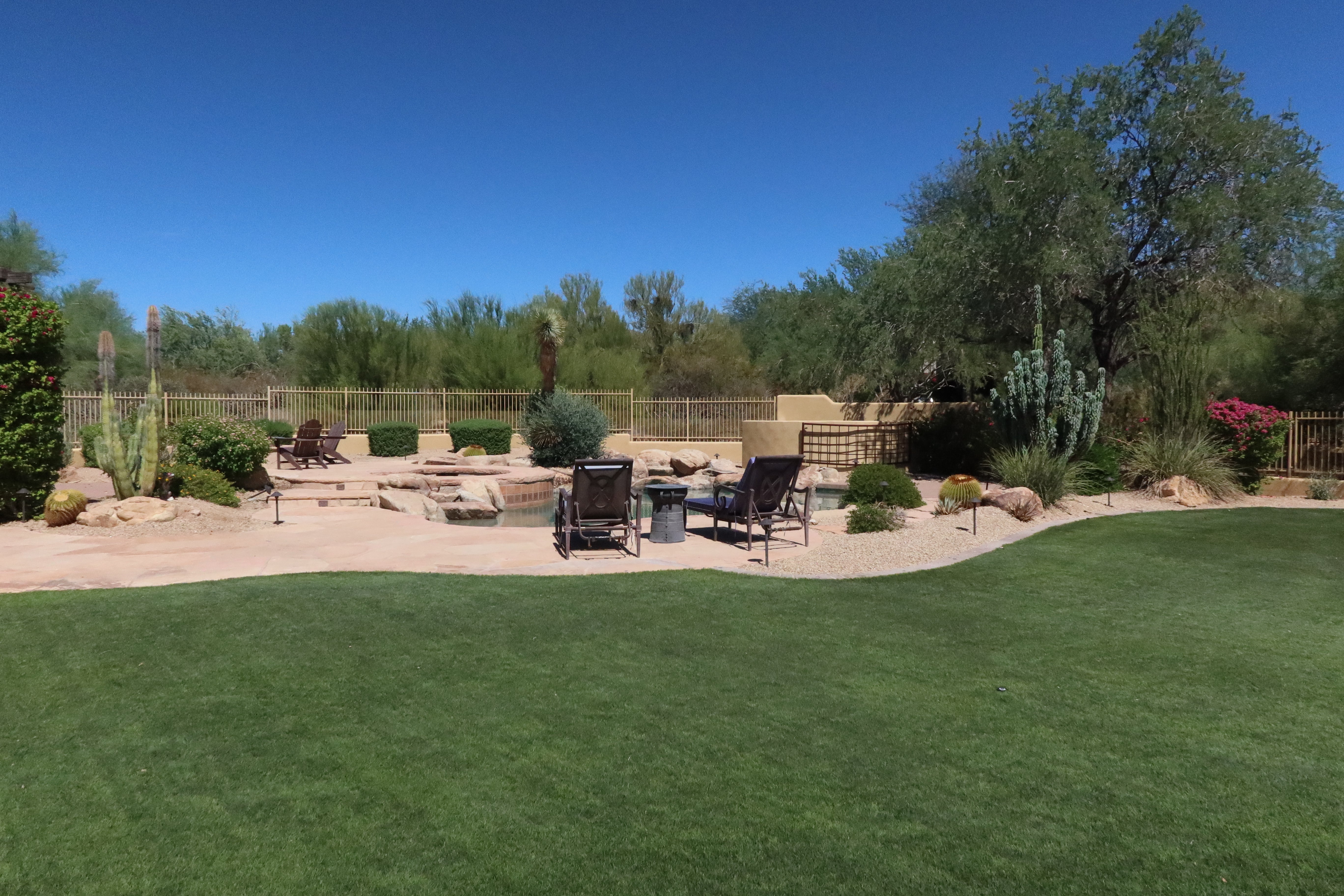 before after pool fence