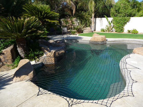 Pool with safety netting