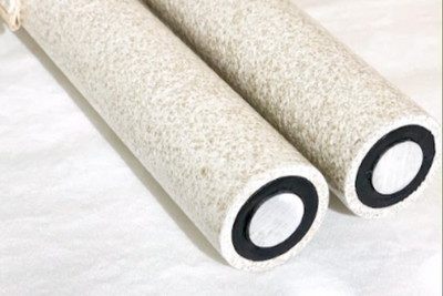 white solid core pole