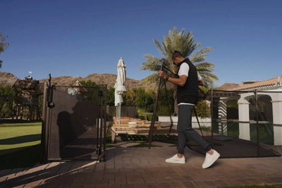 Michael Phelps pool fence